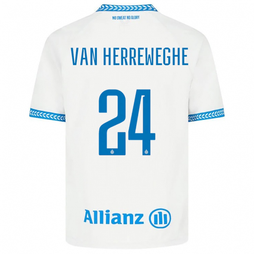 ילדים פבה ואן הרווחה #24 כחול לבן הרחק ג'רזי 2025/26 חולצה קצרה