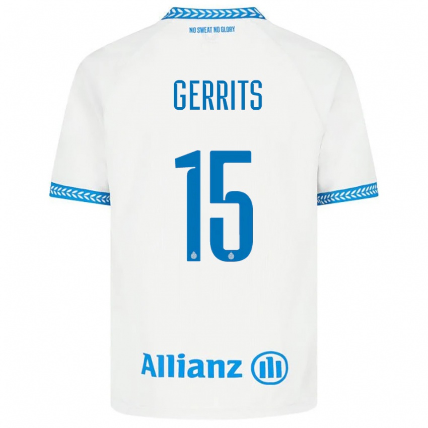 ילדים מלאני חריץ #15 כחול לבן הרחק ג'רזי 2025/26 חולצה קצרה