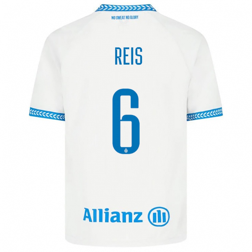 ילדים לודוביט רייס #6 כחול לבן הרחק ג'רזי 2025/26 חולצה קצרה