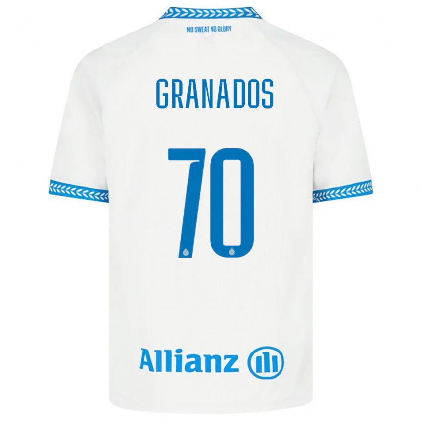ילדים אלחנדרו גראנדוס #70 כחול לבן הרחק ג'רזי 2025/26 חולצה קצרה