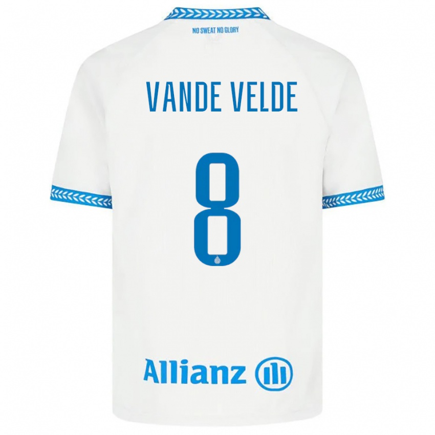 ילדים קלואי ונדה ולדה #8 כחול לבן הרחק ג'רזי 2025/26 חולצה קצרה