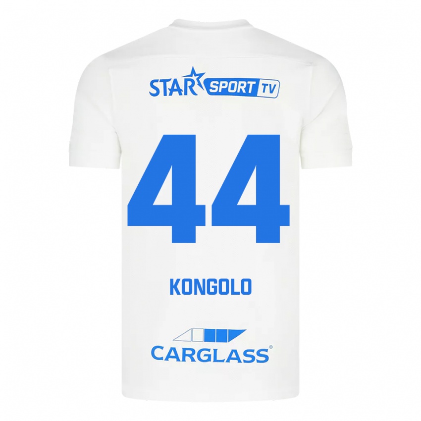 ילדים חוסואה קונגולו #44 לבן כחול הרחק ג'רזי 2025/26 חולצה קצרה