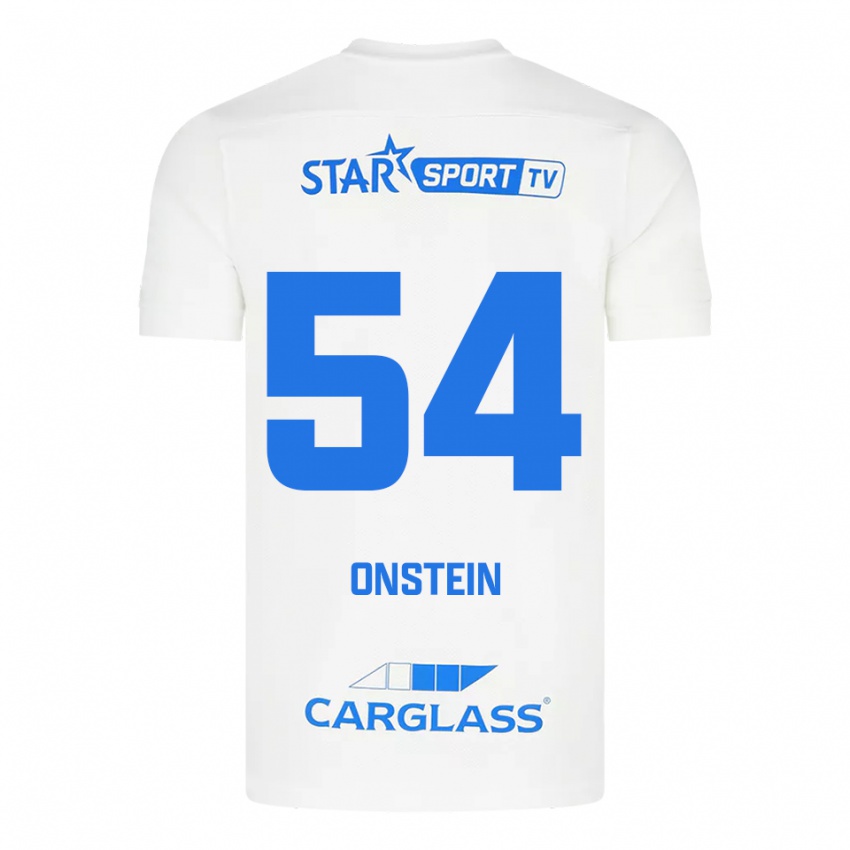 ילדים Juwensley Onstein #54 לבן כחול הרחק ג'רזי 2025/26 חולצה קצרה