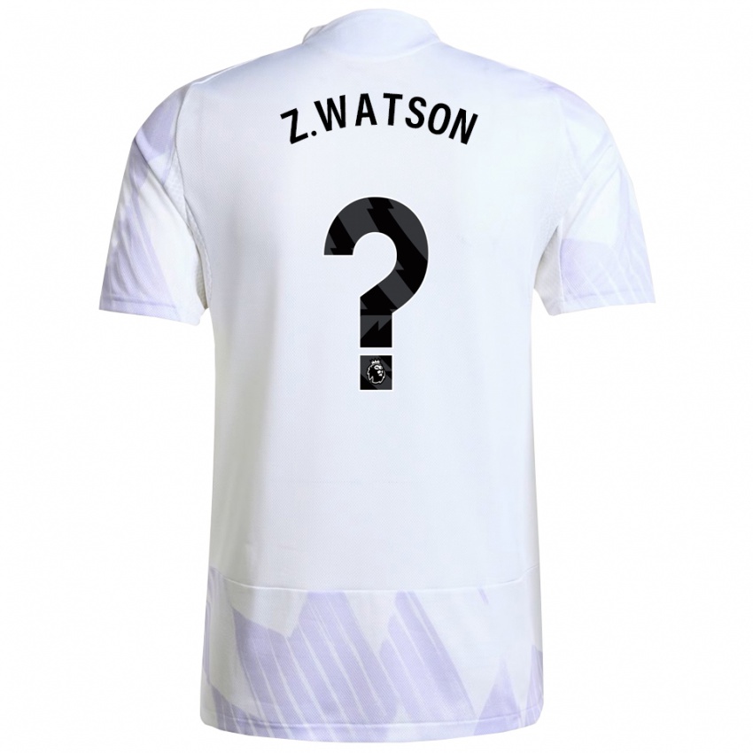 ילדים Zac Watson #0 לבן סגול סגול הרחק ג'רזי 2025/26 חולצה קצרה