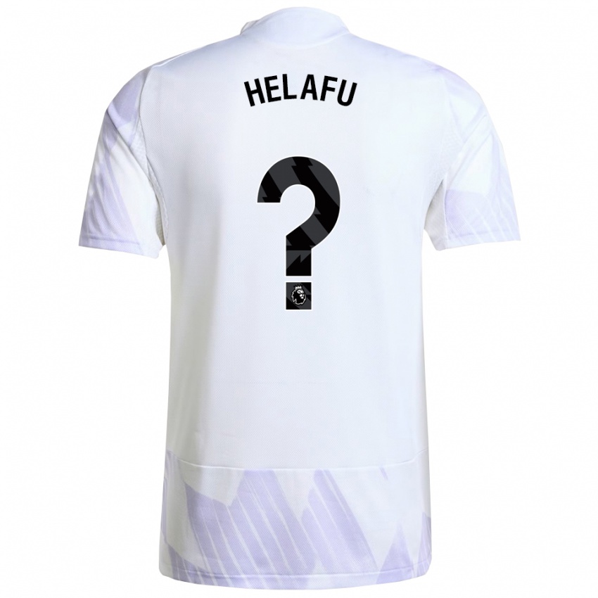 ילדים Yuel Helafu #0 לבן סגול סגול הרחק ג'רזי 2025/26 חולצה קצרה