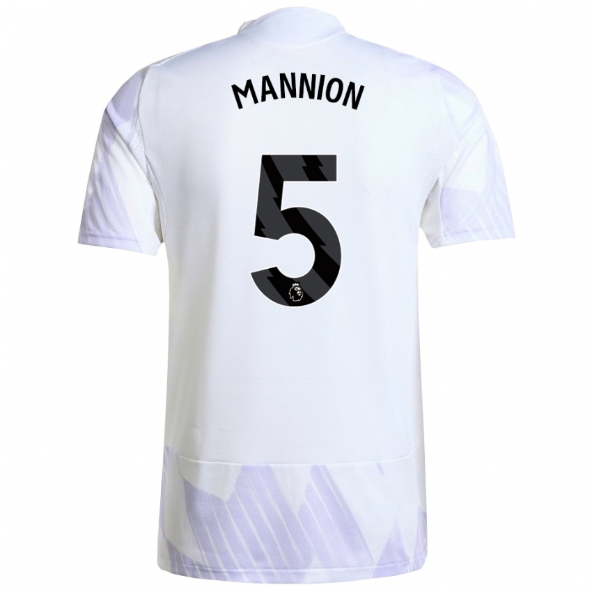 ילדים איפה מניון #5 לבן סגול סגול הרחק ג'רזי 2025/26 חולצה קצרה