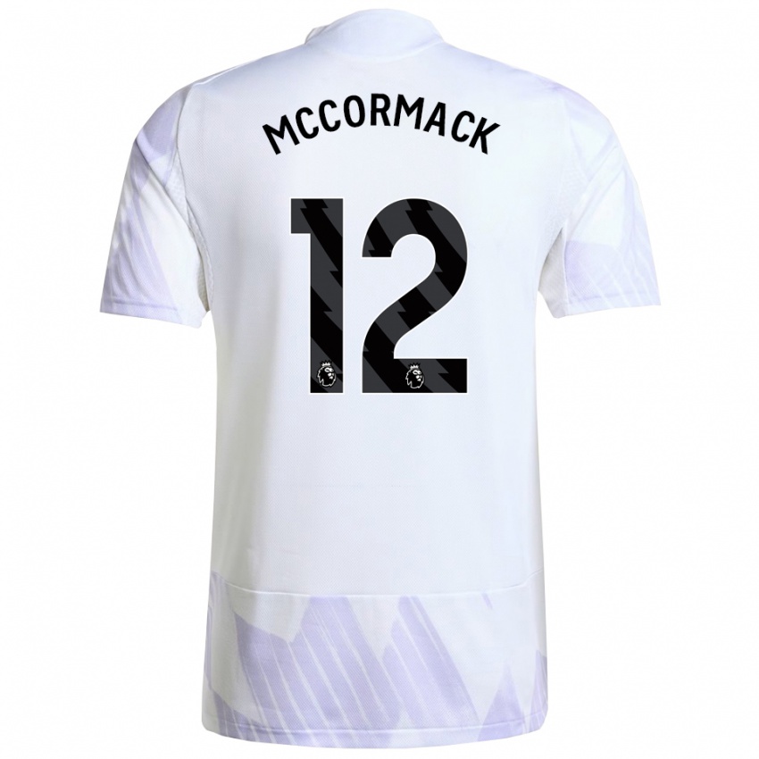 ילדים Rafe Mccormack #12 לבן סגול סגול הרחק ג'רזי 2025/26 חולצה קצרה