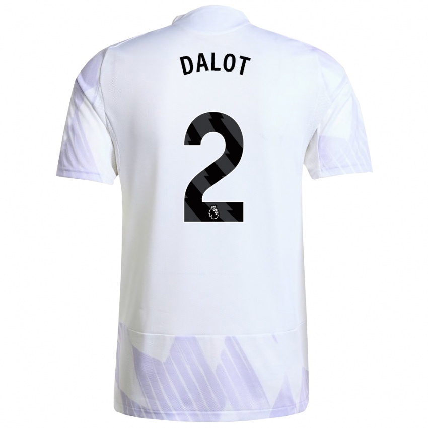 ילדים דיוגו דאלוט #2 לבן סגול סגול הרחק ג'רזי 2025/26 חולצה קצרה