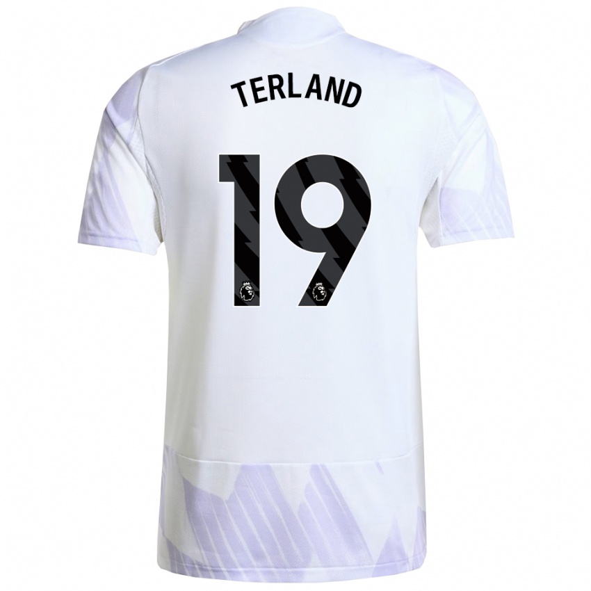 ילדים אליסבת׳ טרלנד #19 לבן סגול סגול הרחק ג'רזי 2025/26 חולצה קצרה