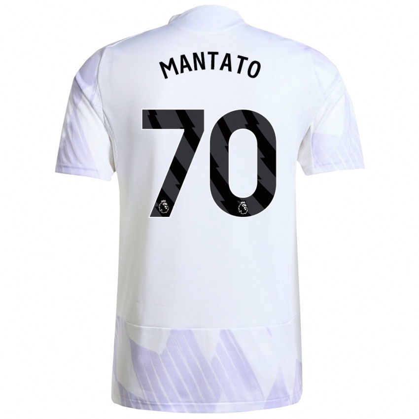 ילדים Bendito Mantato #70 לבן סגול סגול הרחק ג'רזי 2025/26 חולצה קצרה