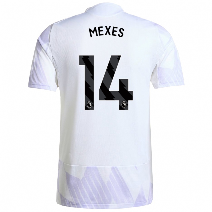 ילדים Silva Mexes #14 לבן סגול סגול הרחק ג'רזי 2025/26 חולצה קצרה