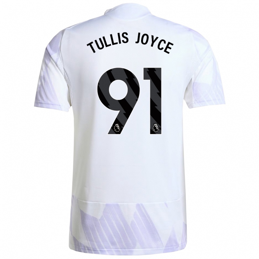 ילדים פאלון טוליס-ג'ויס #91 לבן סגול סגול הרחק ג'רזי 2025/26 חולצה קצרה