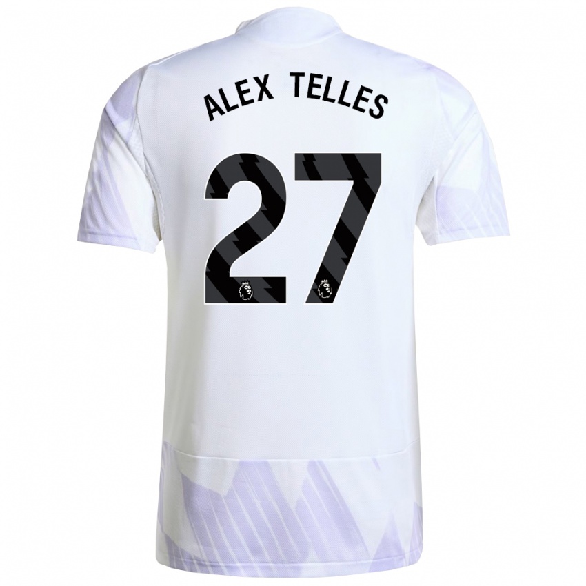 ילדים אלכס טלס #27 לבן סגול סגול הרחק ג'רזי 2025/26 חולצה קצרה