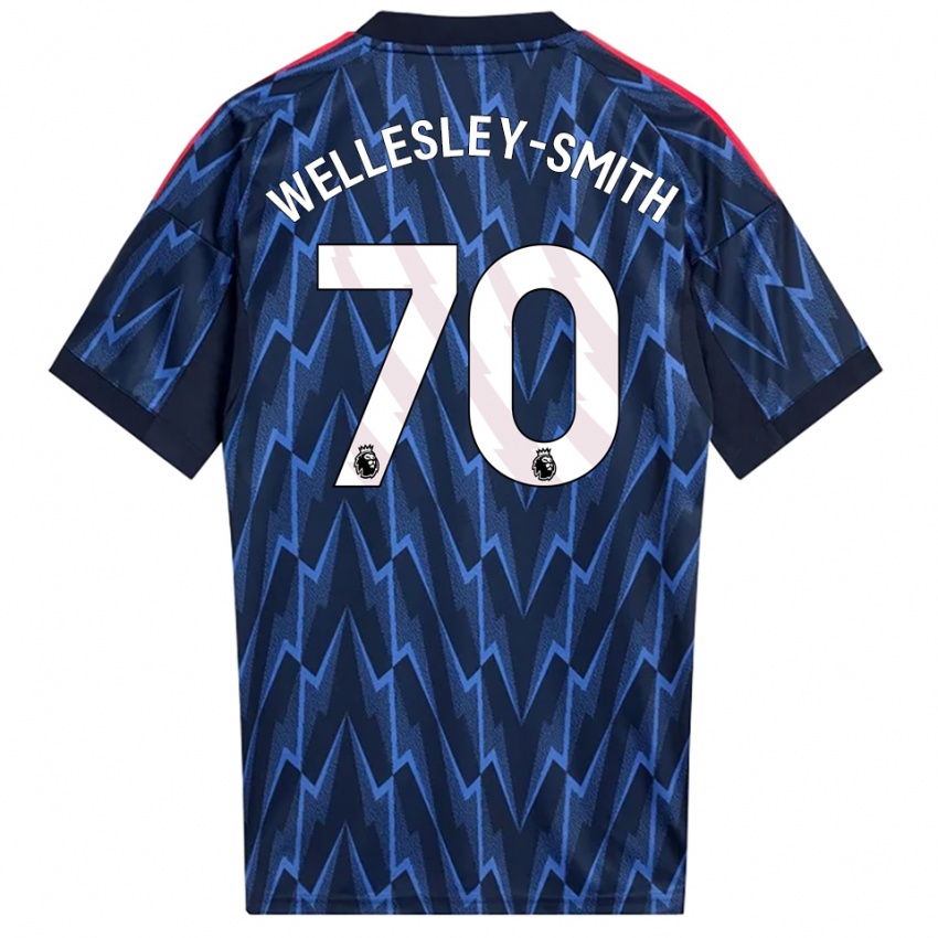 ילדים ססילי מרגרט ולסלי-סמית׳ #70 נייבי אדום הרחק ג'רזי 2025/26 חולצה קצרה