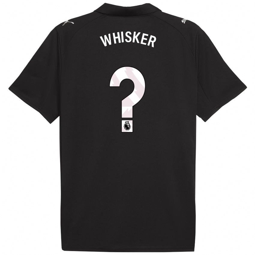 ילדים Timeo Whisker #0 שחור לבן הרחק ג'רזי 2025/26 חולצה קצרה