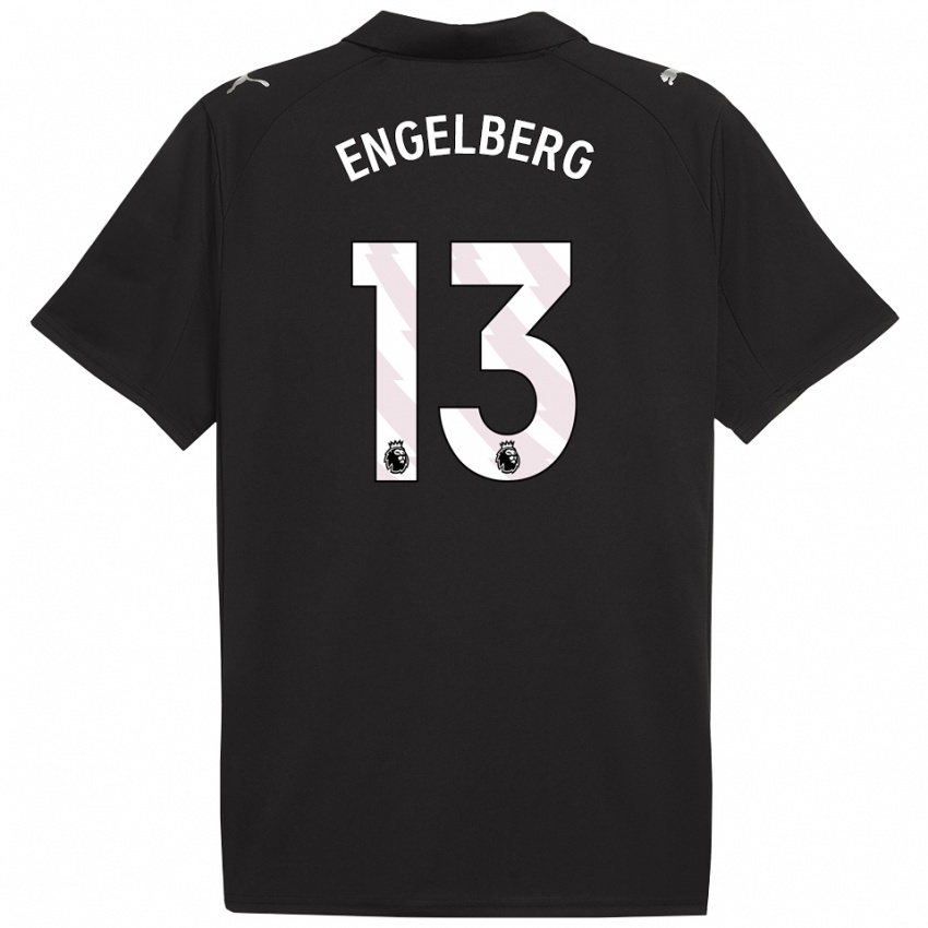ילדים סטברוס אנגלברג #13 שחור לבן הרחק ג'רזי 2025/26 חולצה קצרה