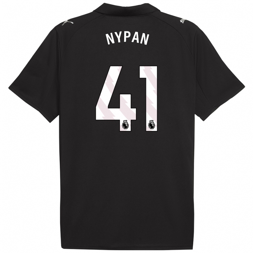 ילדים סוורה ניפאן #41 שחור לבן הרחק ג'רזי 2025/26 חולצה קצרה