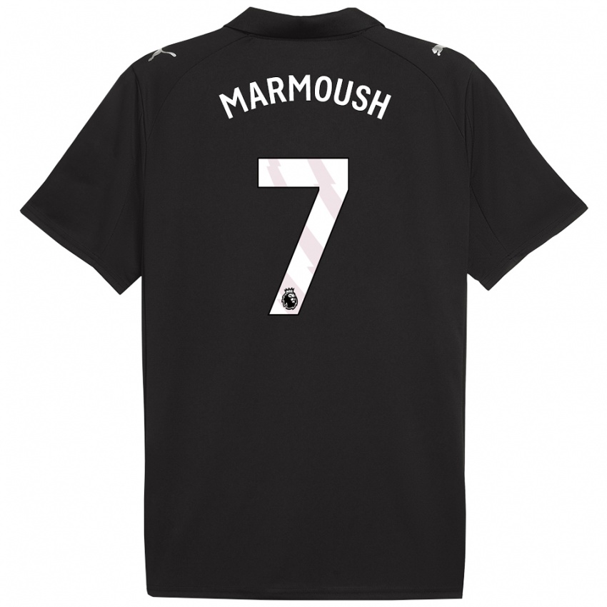 ילדים עומאר מרמוש #7 שחור לבן הרחק ג'רזי 2025/26 חולצה קצרה