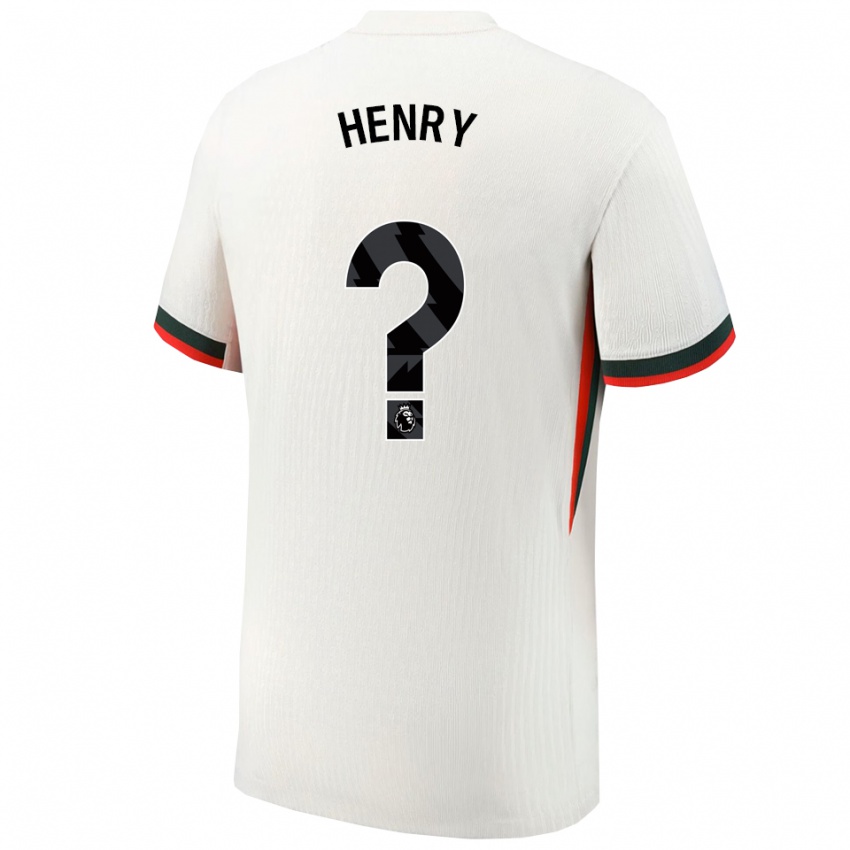 ילדים Josh Henry #0 לבן ירוק הרחק ג'רזי 2025/26 חולצה קצרה