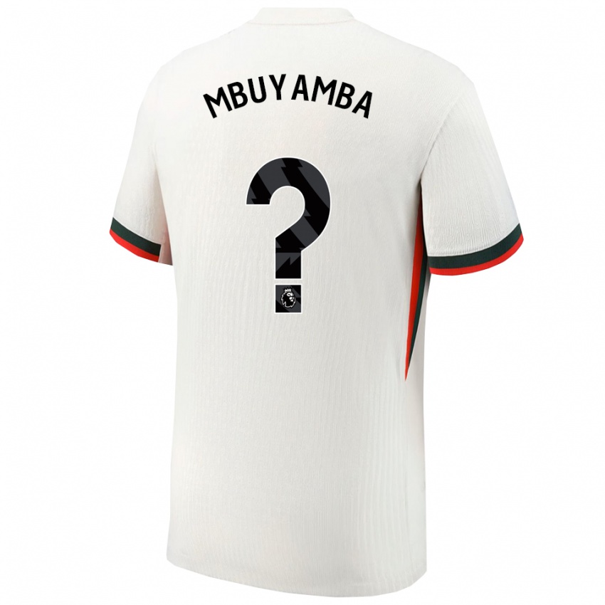 ילדים גזבייה מבוימבה #0 לבן ירוק הרחק ג'רזי 2025/26 חולצה קצרה