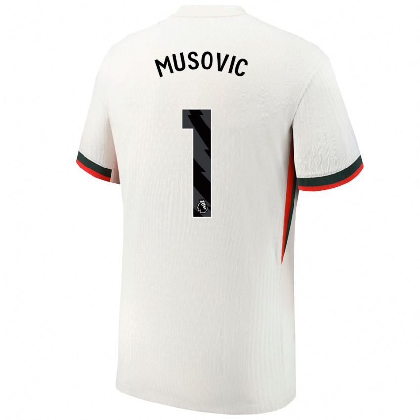 ילדים זסירה מושוביץ' #1 לבן ירוק הרחק ג'רזי 2025/26 חולצה קצרה