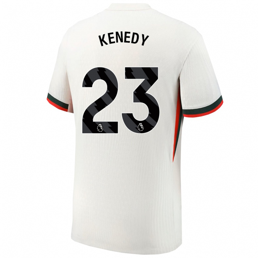 ילדים רוברט קנדי #23 לבן ירוק הרחק ג'רזי 2025/26 חולצה קצרה