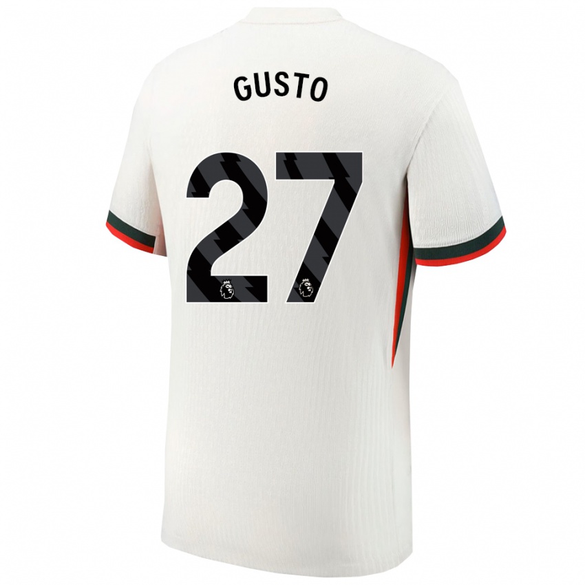 ילדים מאלו גוסטו #27 לבן ירוק הרחק ג'רזי 2025/26 חולצה קצרה