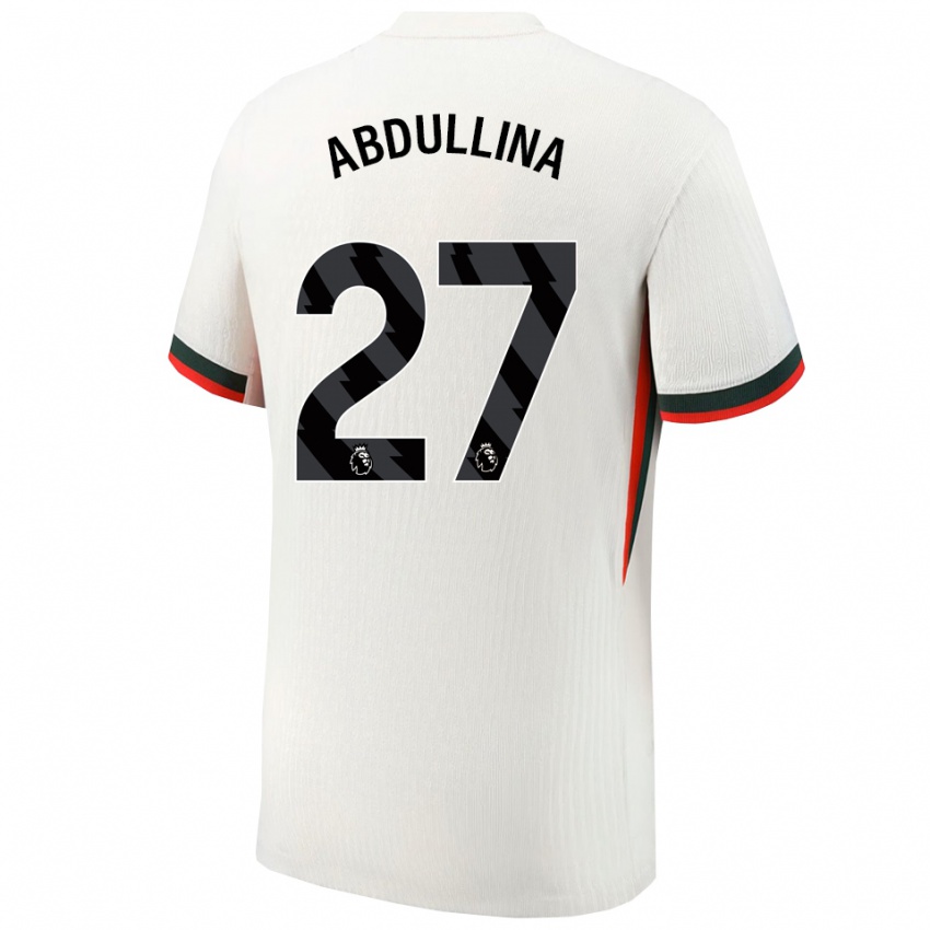 ילדים אלסו עבדולינה #27 לבן ירוק הרחק ג'רזי 2025/26 חולצה קצרה