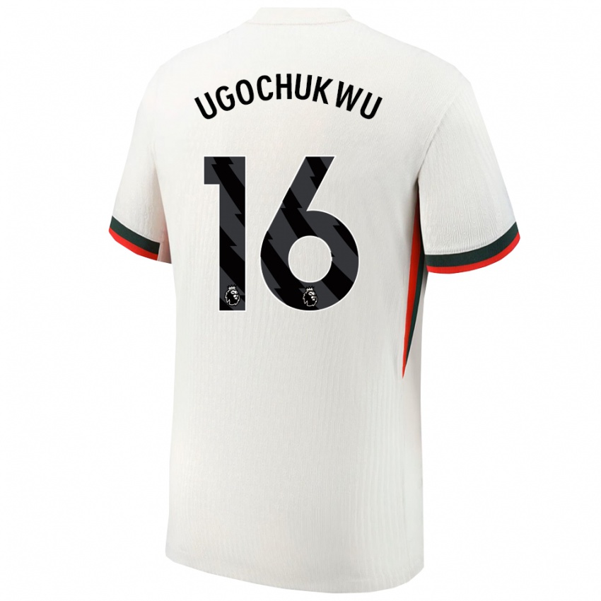 ילדים לזלי אוגוצ'וקוו #16 לבן ירוק הרחק ג'רזי 2025/26 חולצה קצרה