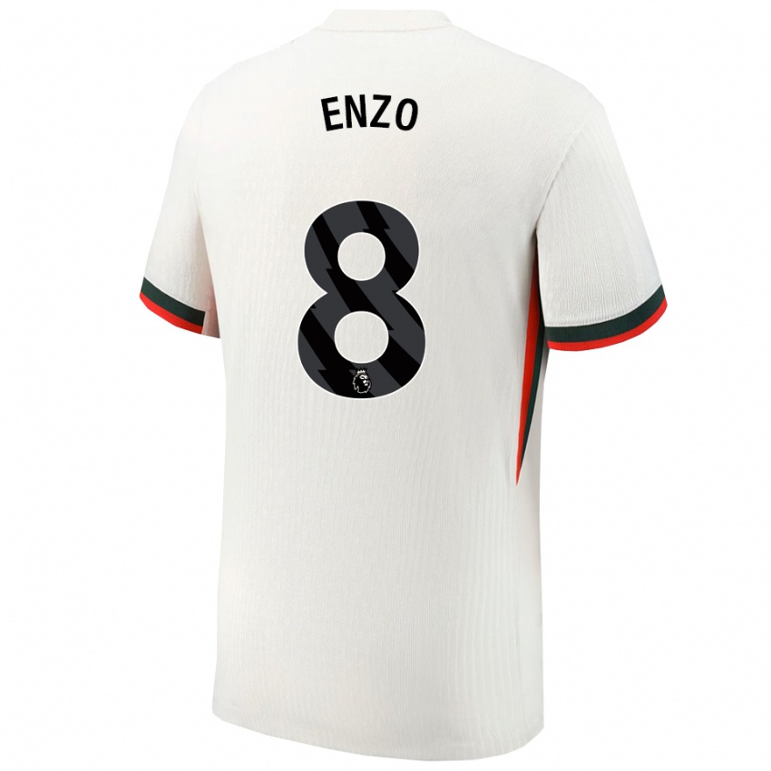 ילדים אנסו פרננדס #8 לבן ירוק הרחק ג'רזי 2025/26 חולצה קצרה