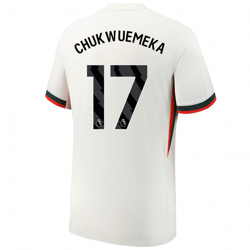 ילדים קרני צ'וקוואמקה #17 לבן ירוק הרחק ג'רזי 2025/26 חולצה קצרה