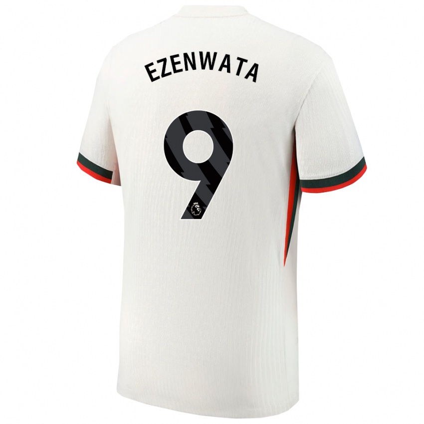 ילדים Chizaram Ezenwata #9 לבן ירוק הרחק ג'רזי 2025/26 חולצה קצרה