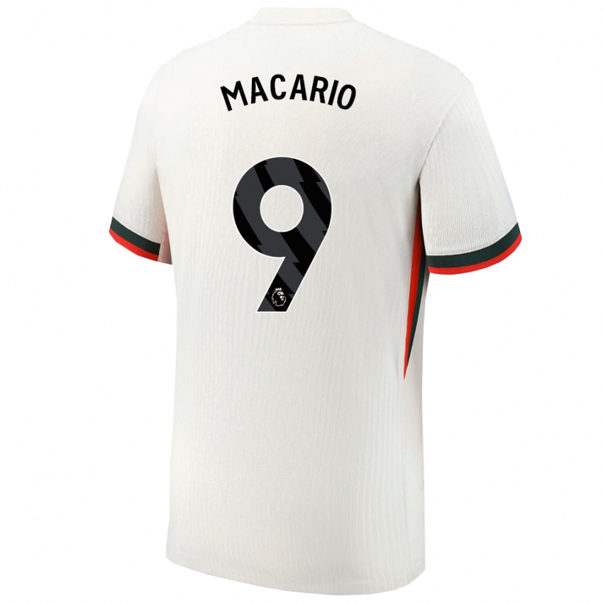 ילדים קטרינה מקריו #9 לבן ירוק הרחק ג'רזי 2025/26 חולצה קצרה