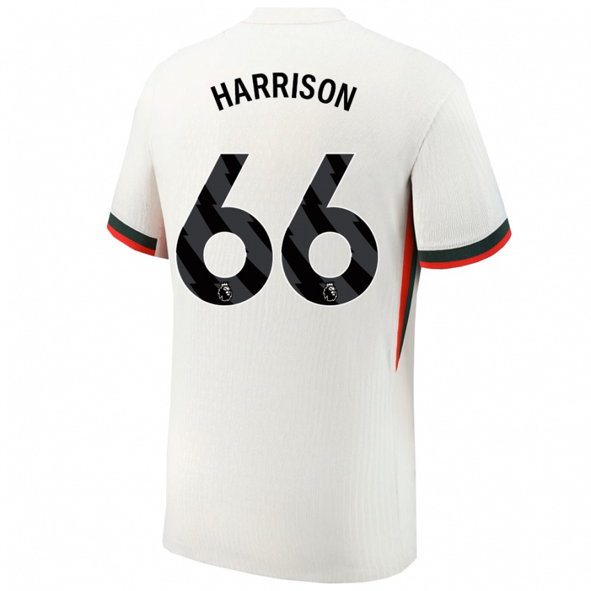 ילדים אולי הריסון #66 לבן ירוק הרחק ג'רזי 2025/26 חולצה קצרה