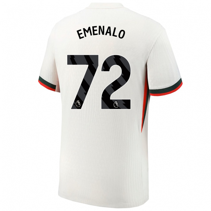 ילדים לאנדון אמנלו #72 לבן ירוק הרחק ג'רזי 2025/26 חולצה קצרה