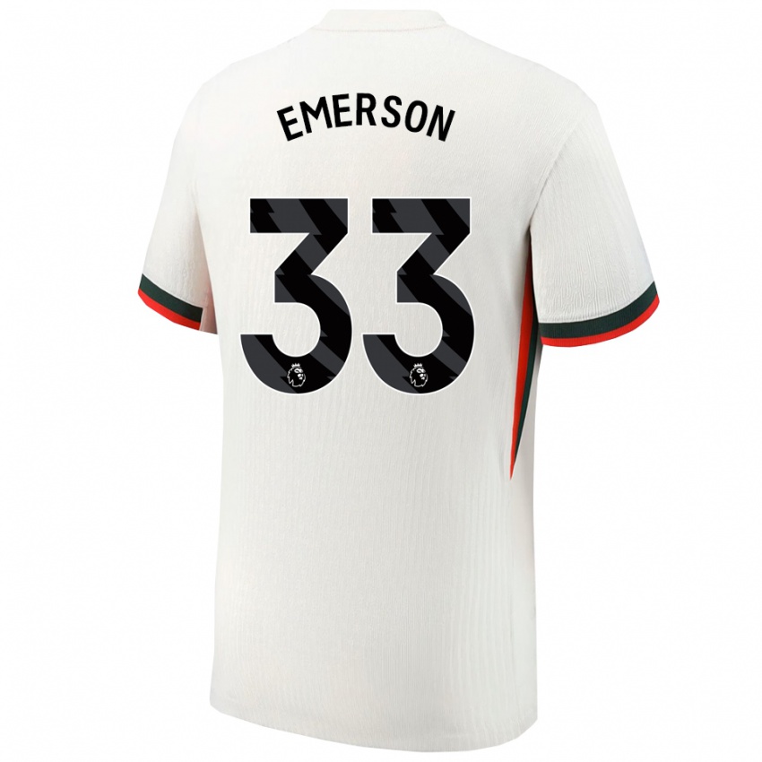 ילדים אמרסון #33 לבן ירוק הרחק ג'רזי 2025/26 חולצה קצרה