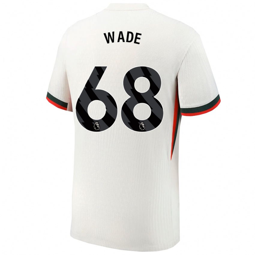 ילדים שון וייד #68 לבן ירוק הרחק ג'רזי 2025/26 חולצה קצרה