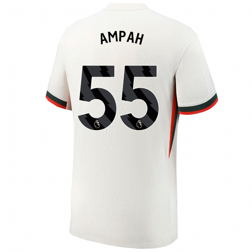 ילדים אטו אמפה #55 לבן ירוק הרחק ג'רזי 2025/26 חולצה קצרה