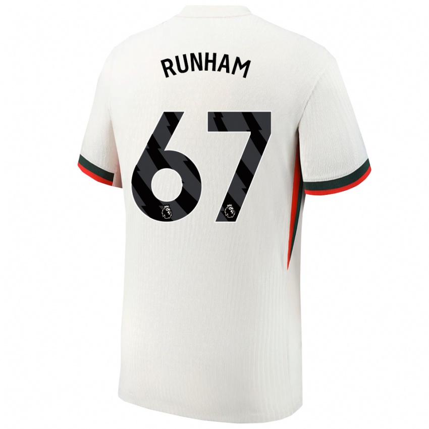 ילדים פרנקי רנהאם #67 לבן ירוק הרחק ג'רזי 2025/26 חולצה קצרה