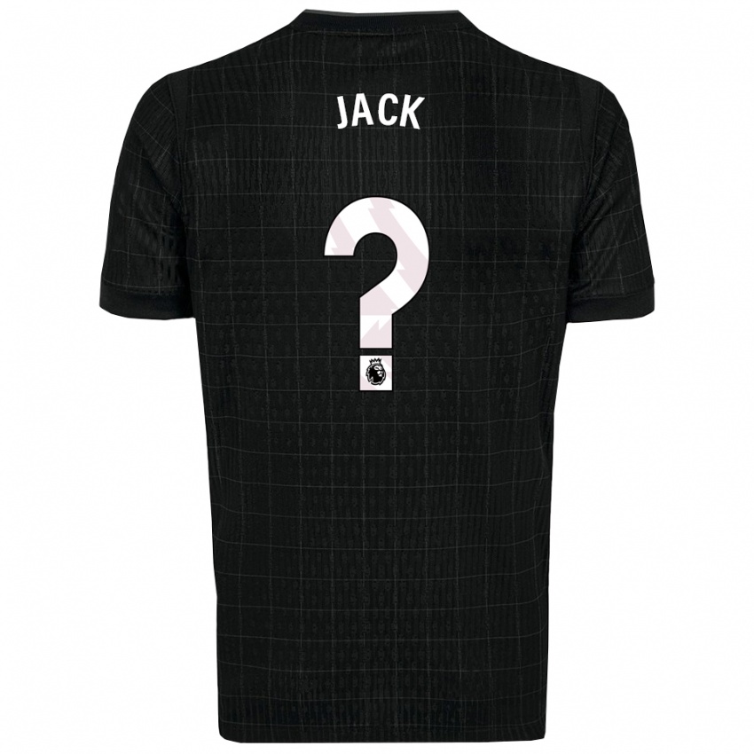 ילדים Mikel Jack #0 שחור אפור הרחק ג'רזי 2025/26 חולצה קצרה