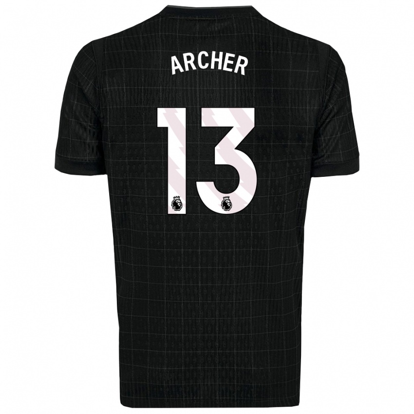 ילדים סמואל ארצ'ר #13 שחור אפור הרחק ג'רזי 2025/26 חולצה קצרה