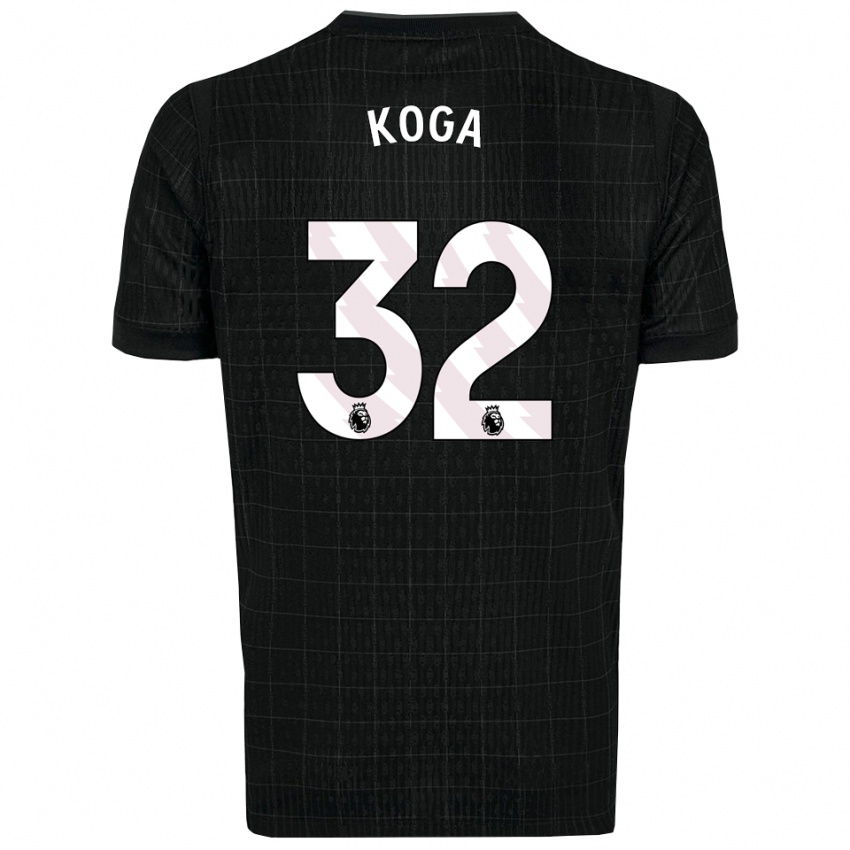 ילדים טוקו קוגה #32 שחור אפור הרחק ג'רזי 2025/26 חולצה קצרה