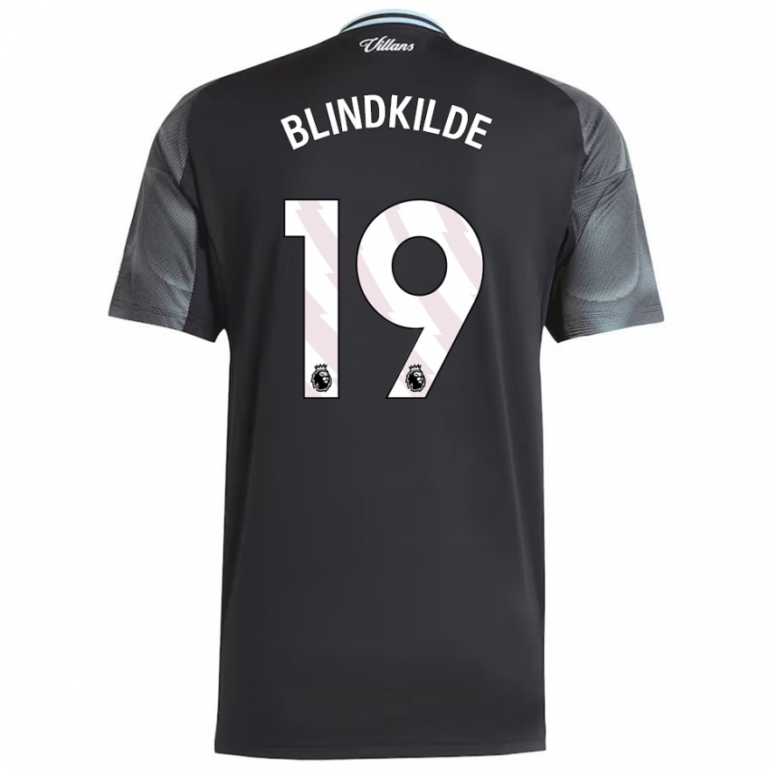 ילדים לורה בלינקילדה #19 שחור תכלת הרחק ג'רזי 2025/26 חולצה קצרה