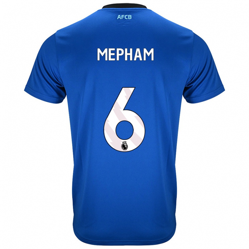 ילדים כריס מפאם #6 כחול שחור הרחק ג'רזי 2025/26 חולצה קצרה