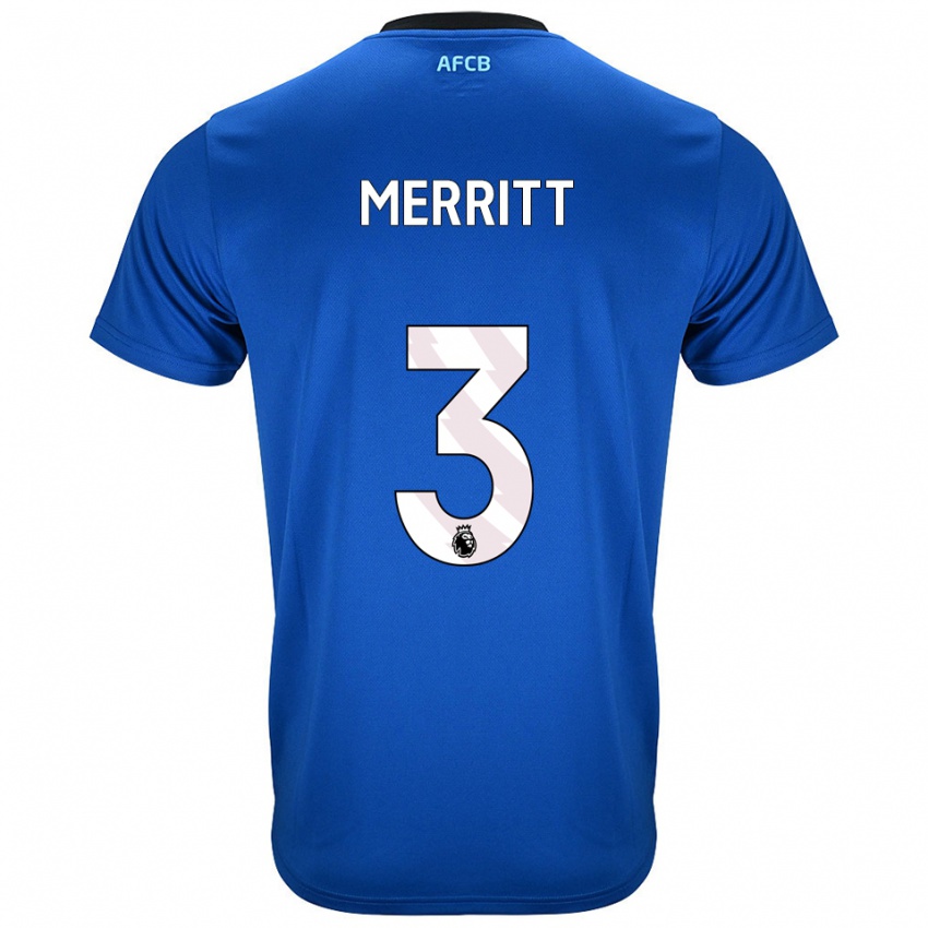 ילדים אלפי מריט #3 כחול שחור הרחק ג'רזי 2025/26 חולצה קצרה