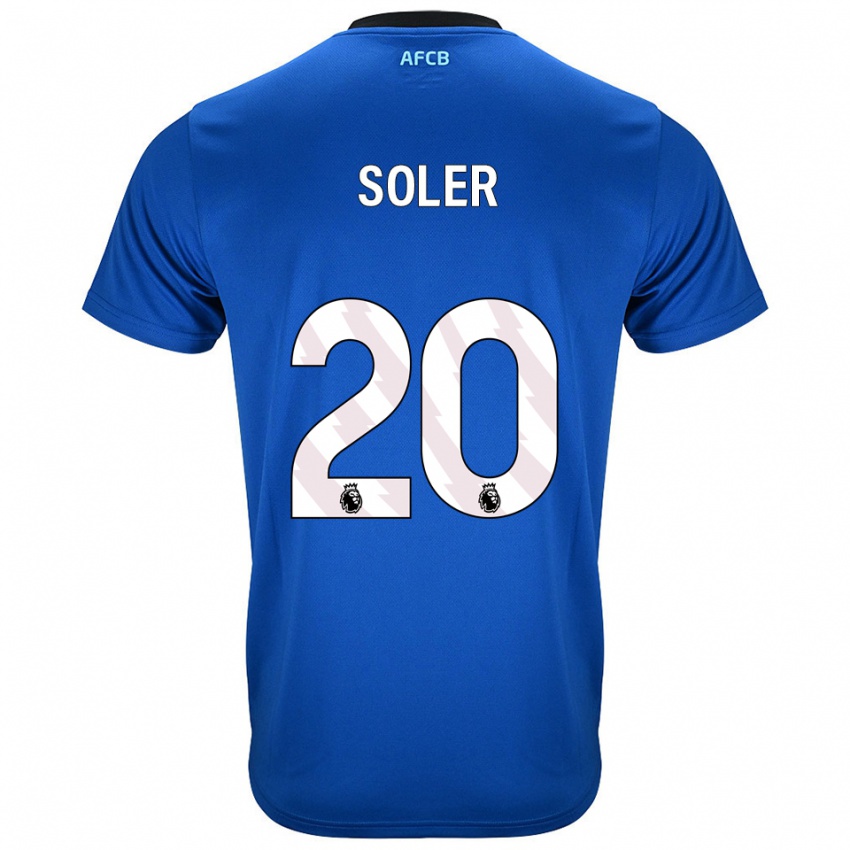 ילדים סולר #20 כחול שחור הרחק ג'רזי 2025/26 חולצה קצרה