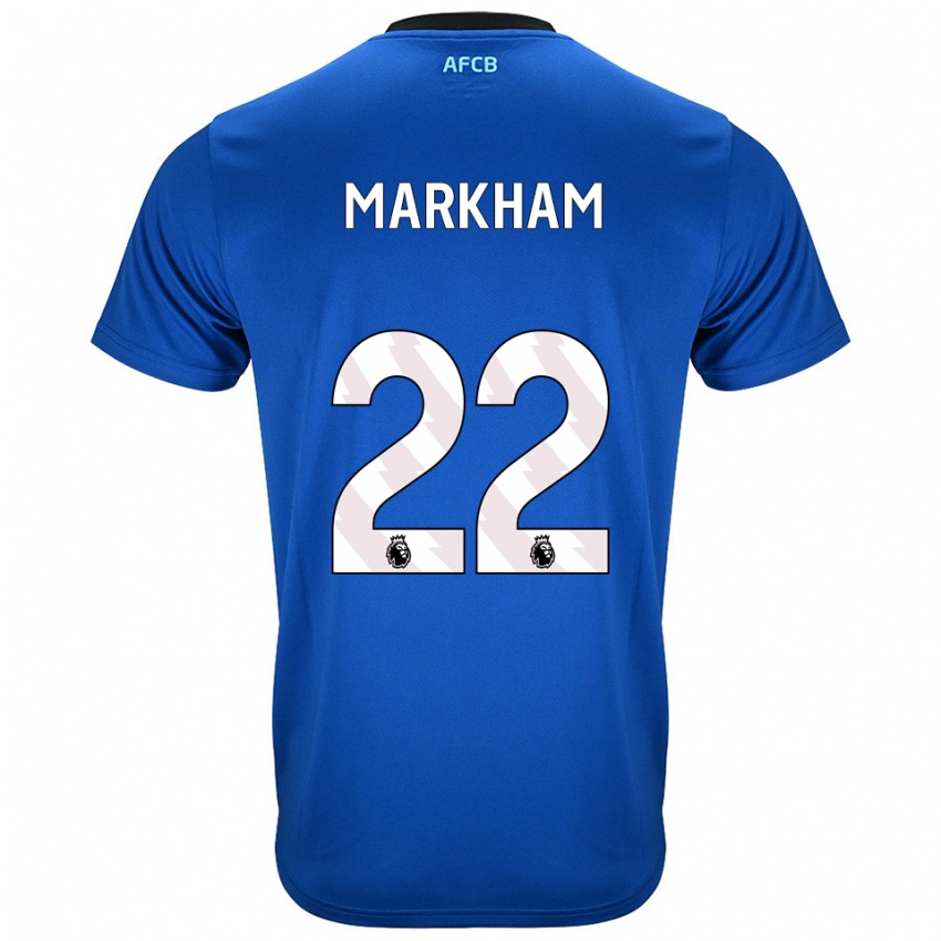 ילדים Jenna Markham #22 כחול שחור הרחק ג'רזי 2025/26 חולצה קצרה