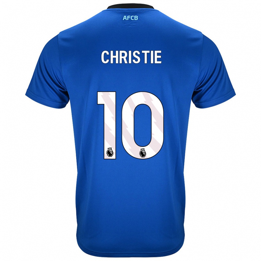 ילדים ראיין כריסטי #10 כחול שחור הרחק ג'רזי 2025/26 חולצה קצרה