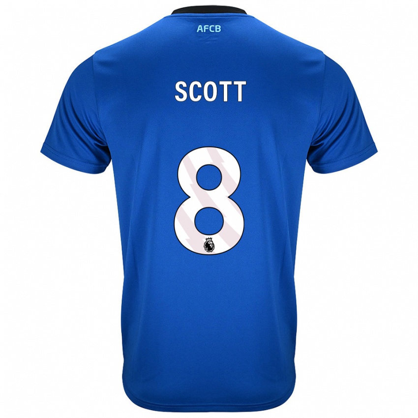 ילדים Alex Scott #8 כחול שחור הרחק ג'רזי 2025/26 חולצה קצרה