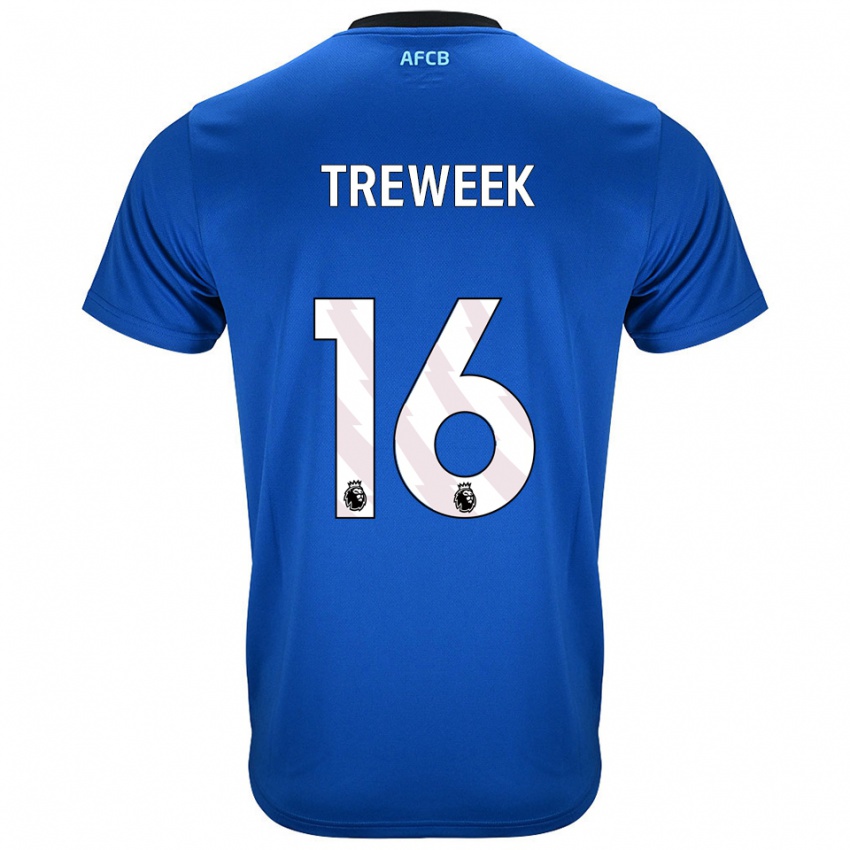 ילדים Jess Treweek #16 כחול שחור הרחק ג'רזי 2025/26 חולצה קצרה